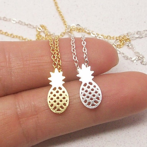 Jewelry - 2x$10 Gold or Silver Pineapple Necklace